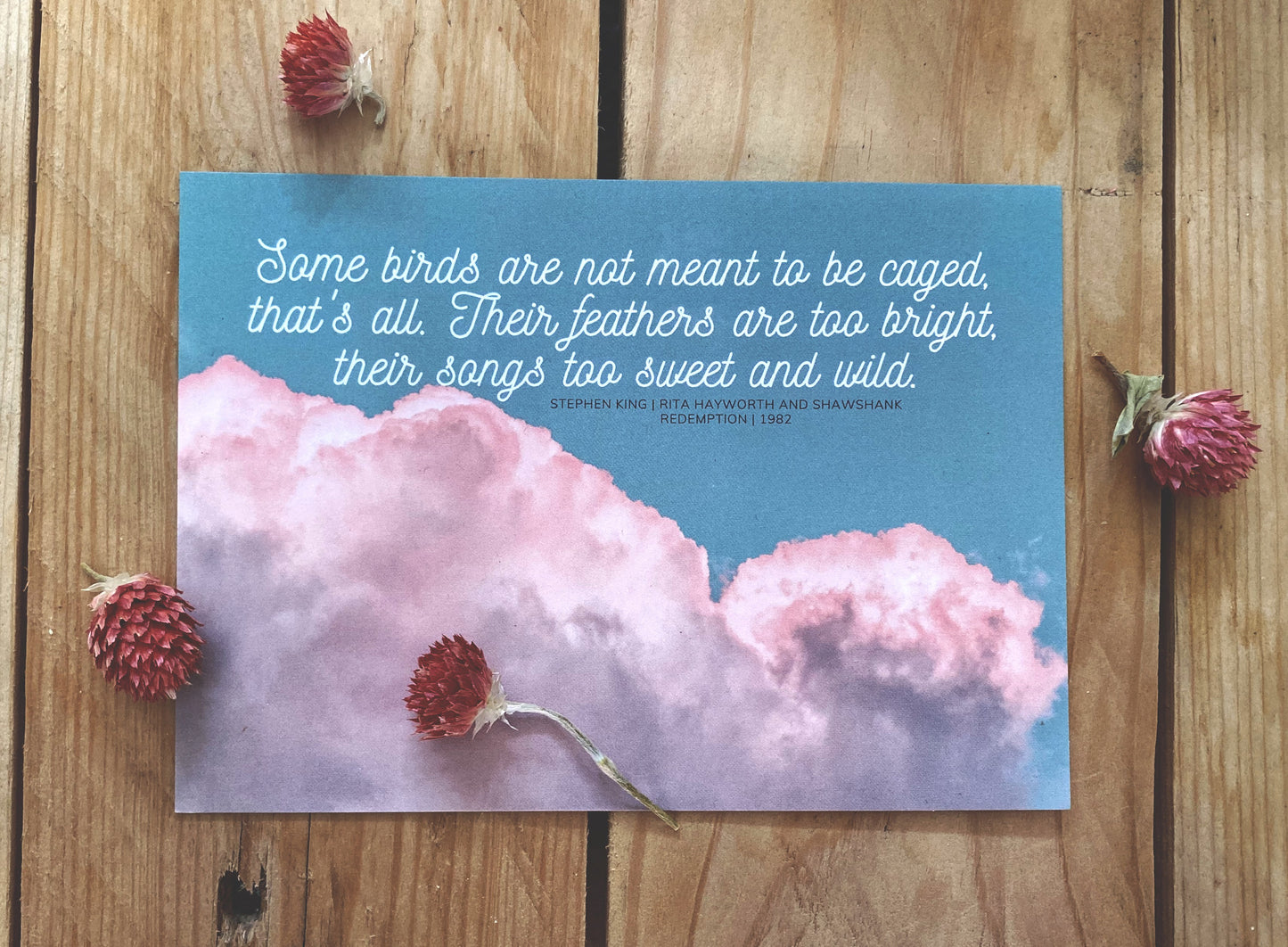 Stoker, Kerouac, King, Atwood | Literary Quote Postcards | Set of 4