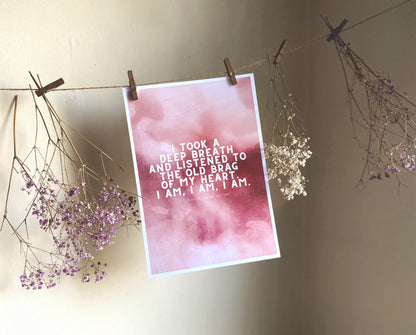 The Bell Jar - Sylvia Plath | Feminist Literary Quote Art Print | A4