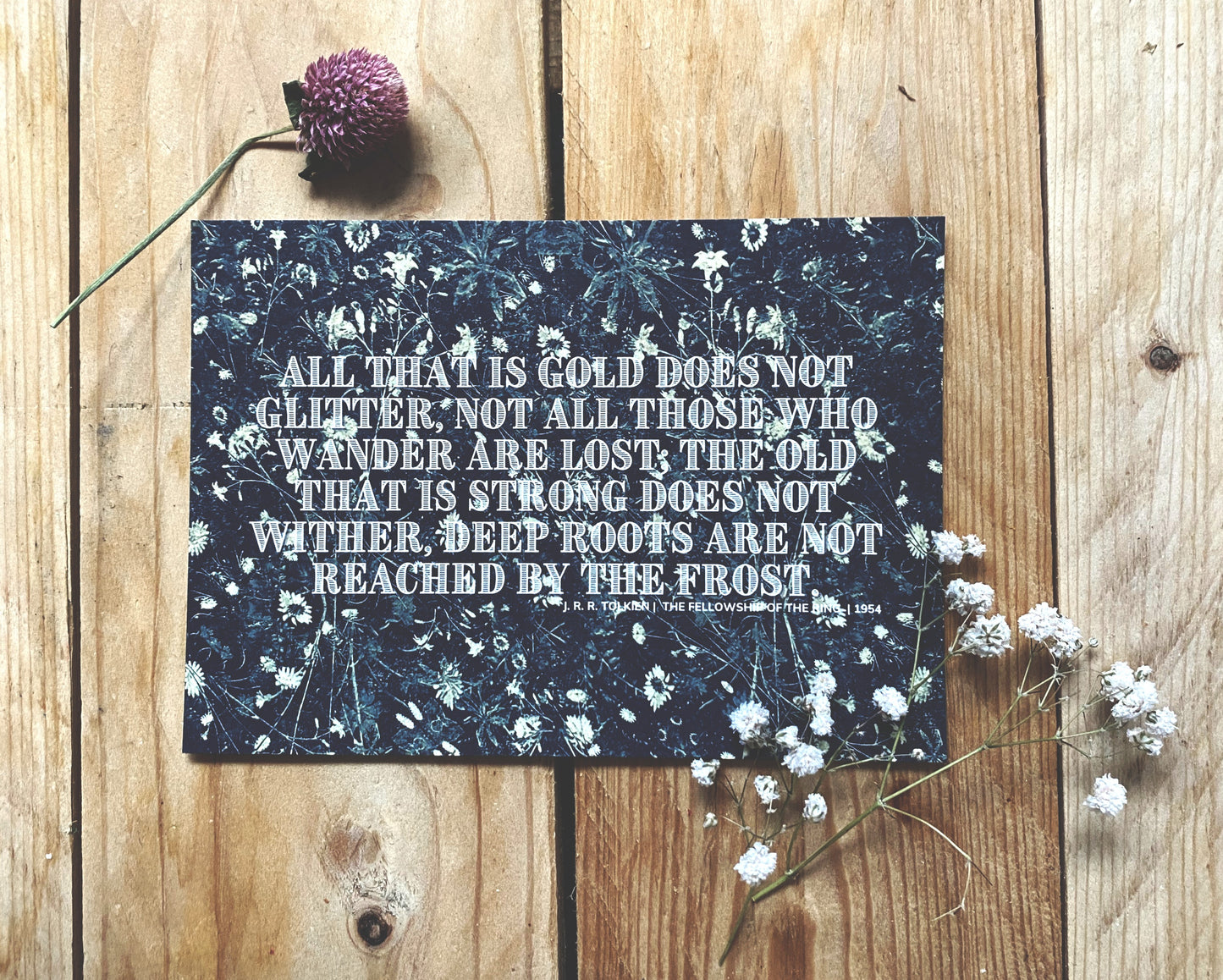 Stoker, Kerouac, Steinbeck, Tolkien | Literary Quote Postcards | Set of 4