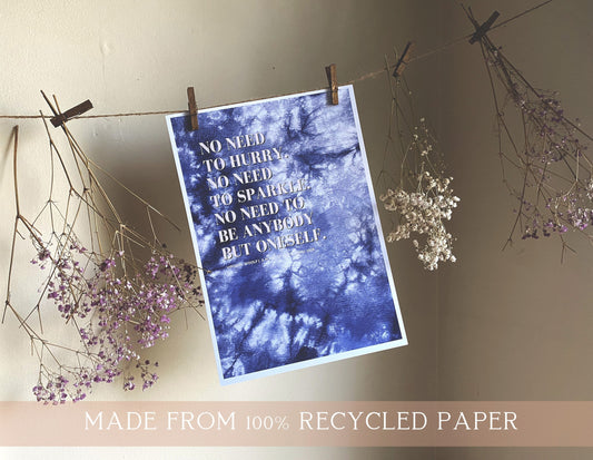 Virginia Woolf Feminist Literary Quote Art Print | A4